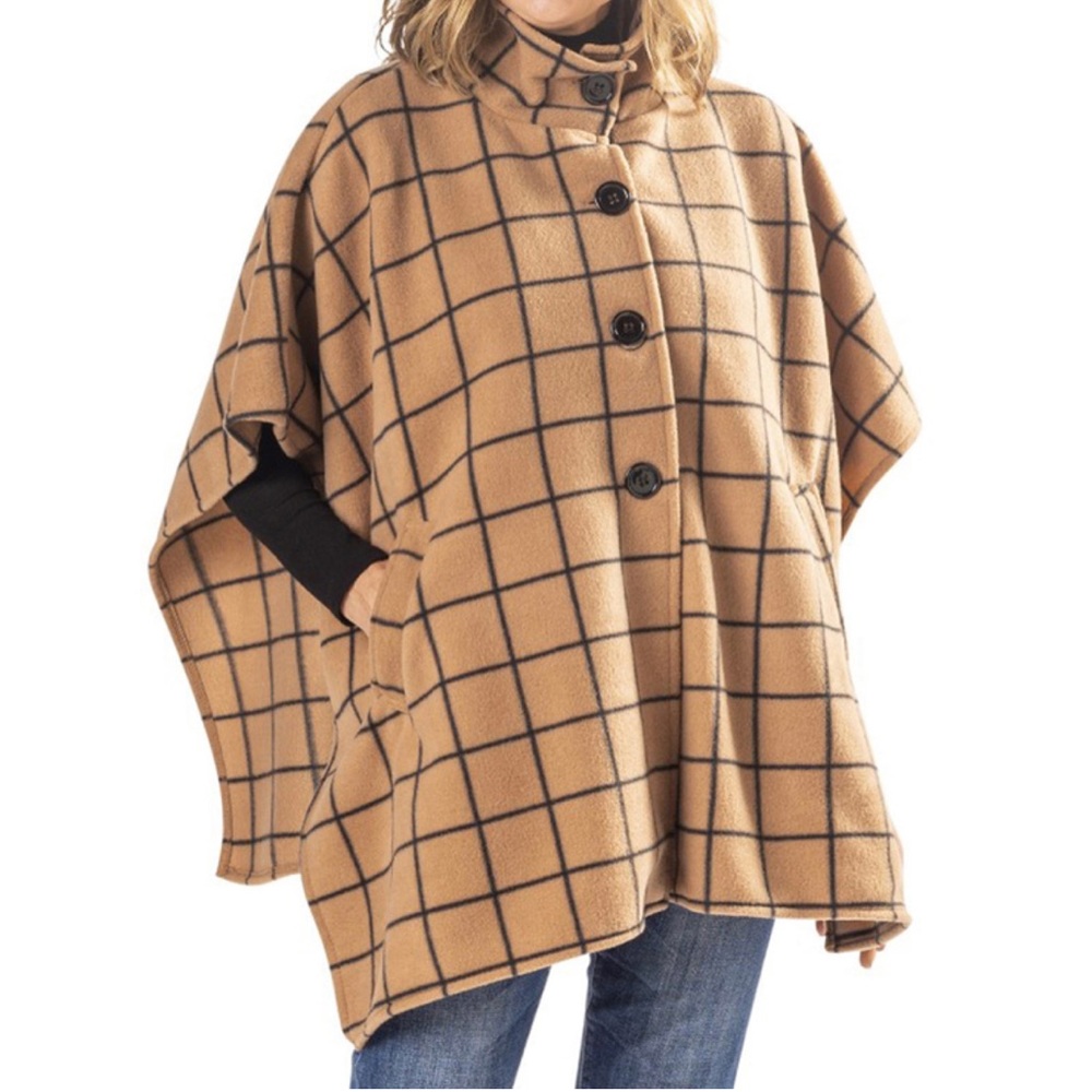 Button Down Poncho - image 1